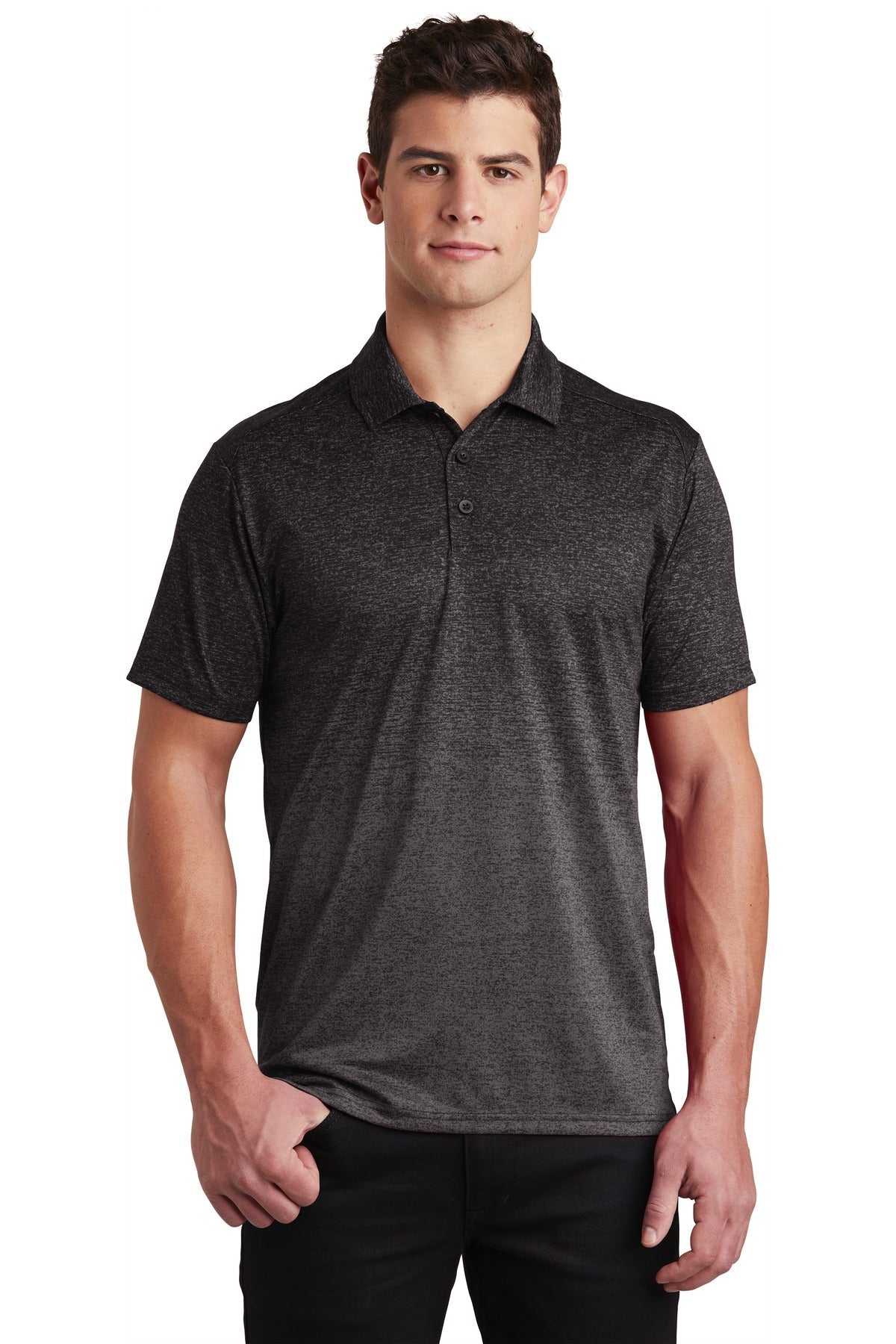 American Alarms Sport-Tek ® Ombre Heather Polo. ST671