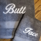 KSH Design Studio Embroidered Towels - Butt/Face