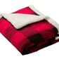 KSH Design Studio Flannel Sherpa Blanket