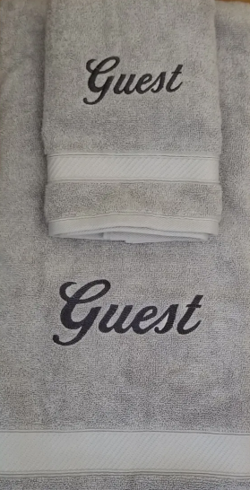 KSH Design Studio Embroidered Towels - Guest