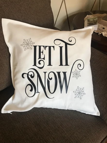 KSH Design Studio Let It Snow Pillow Cover