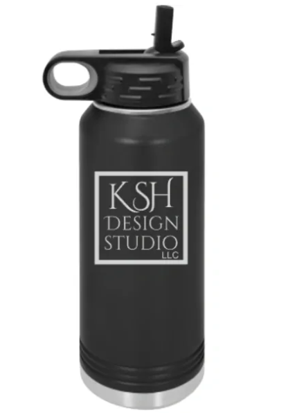 KSH Design Studio 32oz Water Bottle